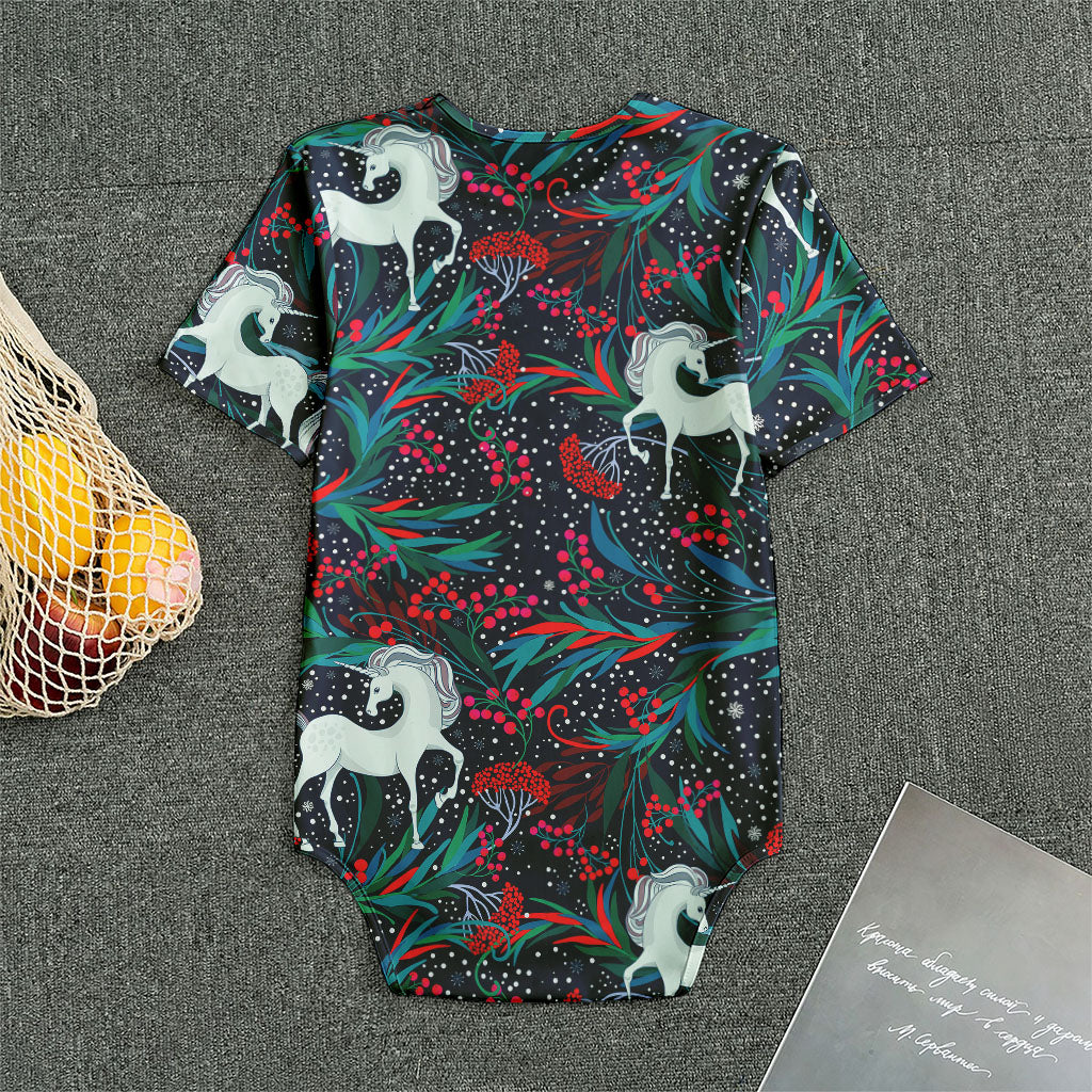 Fairy Floral Unicorn Pattern Print Men's Bodysuit