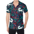 Fairy Floral Unicorn Pattern Print Men's Shirt