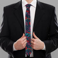 Fairy Floral Unicorn Pattern Print Necktie