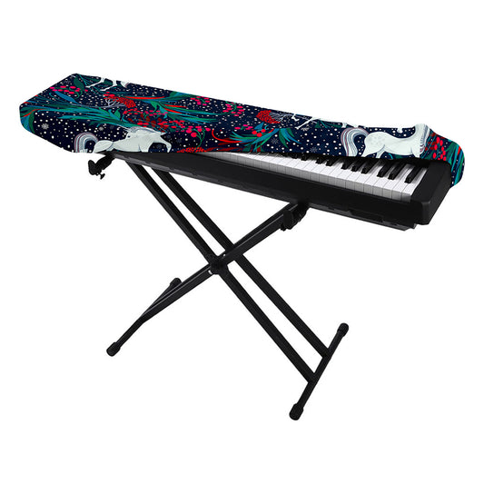 Fairy Floral Unicorn Pattern Print Piano Keyboard Cover