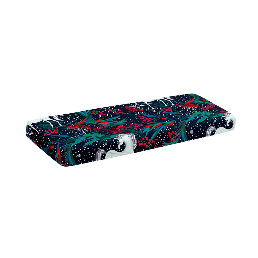 Fairy Floral Unicorn Pattern Print Piano Keyboard Cover