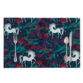 Fairy Floral Unicorn Pattern Print Placemat