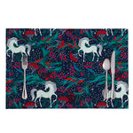 Fairy Floral Unicorn Pattern Print Placemat