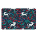 Fairy Floral Unicorn Pattern Print Polyester Doormat