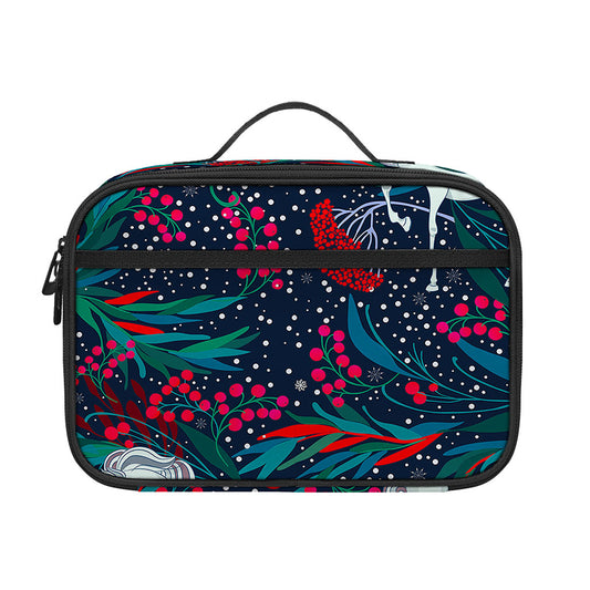 Fairy Floral Unicorn Pattern Print Portable Lunch Bag
