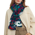 Fairy Floral Unicorn Pattern Print Scarf