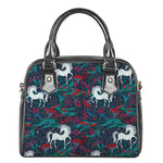 Fairy Floral Unicorn Pattern Print Shoulder Handbag