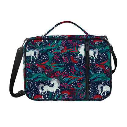 Fairy Floral Unicorn Pattern Print Shoulder Strap Bible Bag