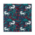 Fairy Floral Unicorn Pattern Print Silk Bandana