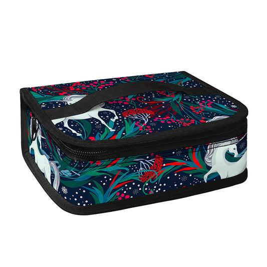 Fairy Floral Unicorn Pattern Print Small Lunch Bag