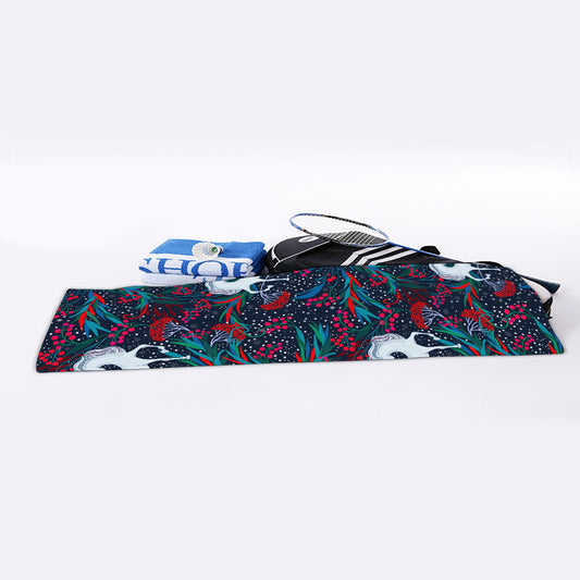 Fairy Floral Unicorn Pattern Print Sports Towel