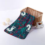 Fairy Floral Unicorn Pattern Print Towel