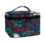 Fairy Floral Unicorn Pattern Print Travel Makeup Bag