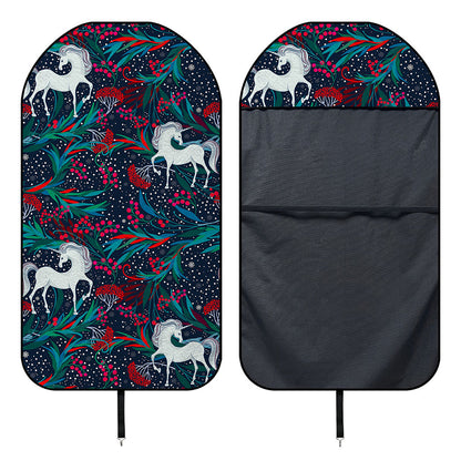 Fairy Floral Unicorn Pattern Print Waterproof Car Seat Cover
