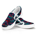 Fairy Floral Unicorn Pattern Print White Slip On Sneakers