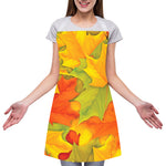 Fall Autumn Maple Leaves Print Adjustable Apron