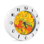Fall Autumn Maple Leaves Print Alarm Clock