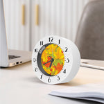 Fall Autumn Maple Leaves Print Alarm Clock