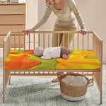 Fall Autumn Maple Leaves Print Baby Crib Sheet