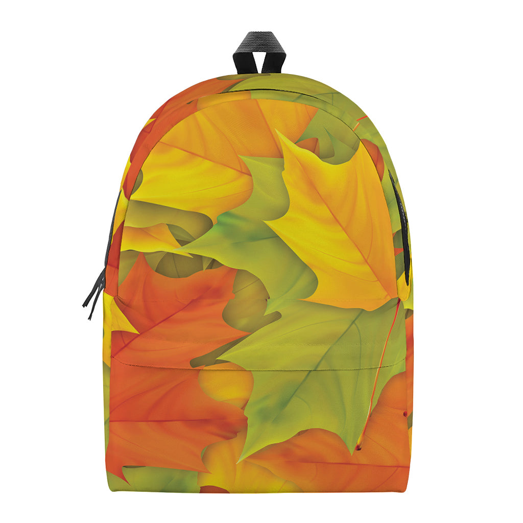 Fall Autumn Maple Leaves Print Backpack