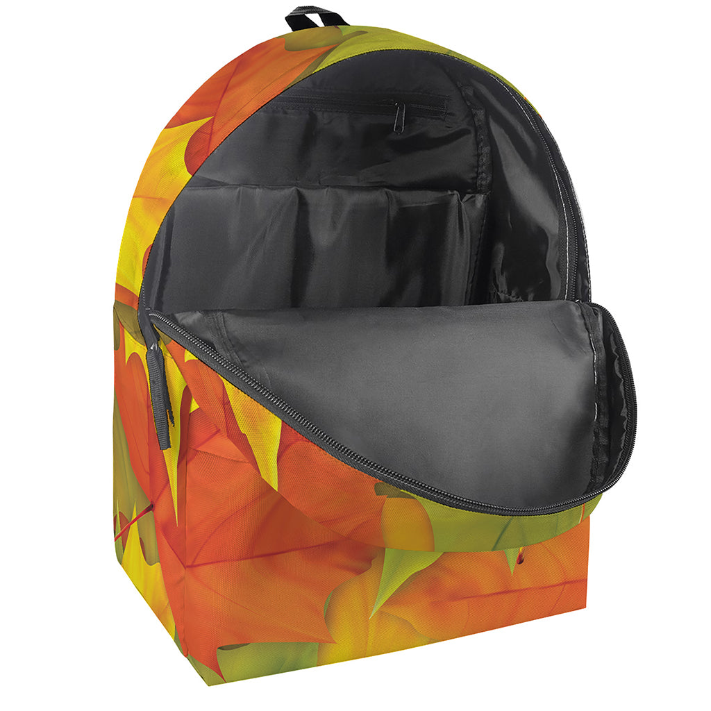 Fall Autumn Maple Leaves Print Backpack