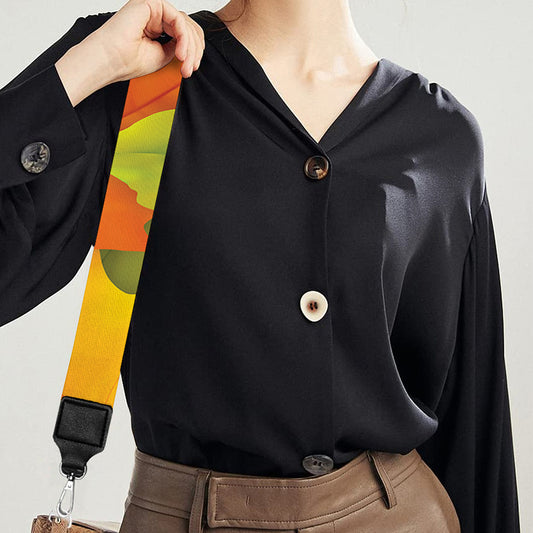Fall Autumn Maple Leaves Print Bag Strap