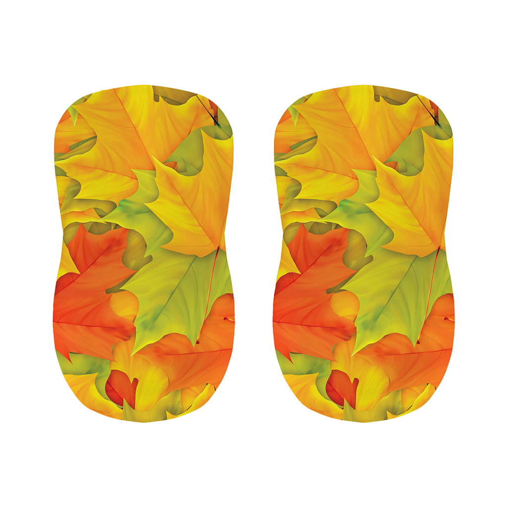 Fall Autumn Maple Leaves Print Bar Stool Covers