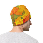 Fall Autumn Maple Leaves Print Beanie