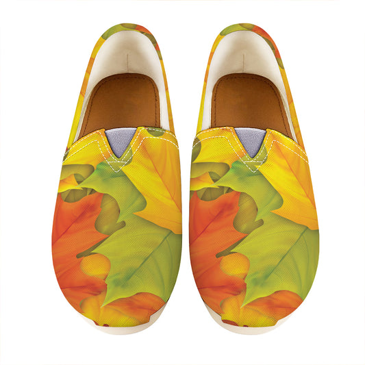 Fall Autumn Maple Leaves Print Casual Shoes