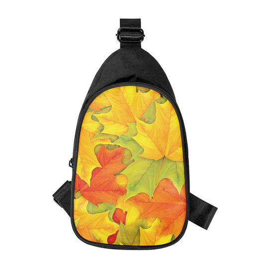Fall Autumn Maple Leaves Print Chest Bag