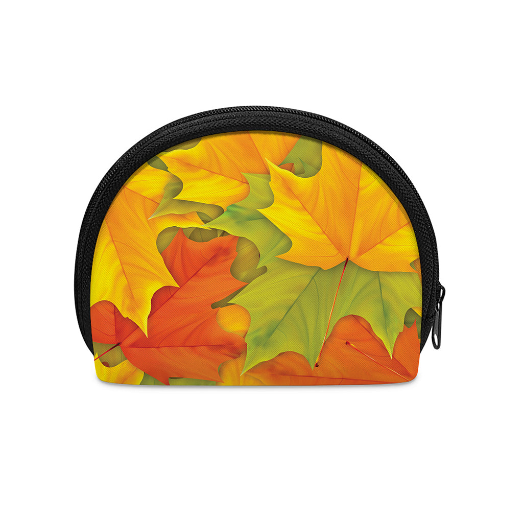 Fall Autumn Maple Leaves Print Coin Purse