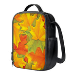 Fall Autumn Maple Leaves Print Crossbody Lunch Bag