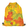 Fall Autumn Maple Leaves Print Drawstring Bag