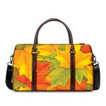 Fall Autumn Maple Leaves Print Duffle Bag