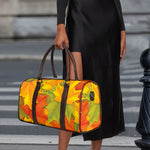 Fall Autumn Maple Leaves Print Duffle Bag