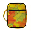 Fall Autumn Maple Leaves Print Front Pocket Bible Bag