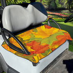 Fall Autumn Maple Leaves Print Golf Cart Seat Cover