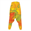 Fall Autumn Maple Leaves Print Hammer Pants