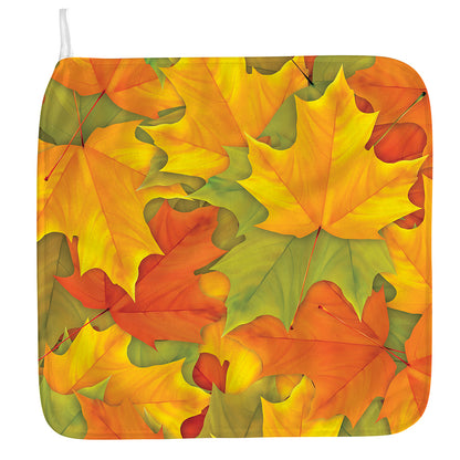 Fall Autumn Maple Leaves Print Hand Towel
