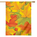 Fall Autumn Maple Leaves Print House Flag