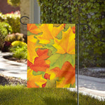 Fall Autumn Maple Leaves Print House Flag