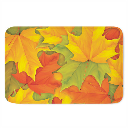 Fall Autumn Maple Leaves Print Indoor Door Mat