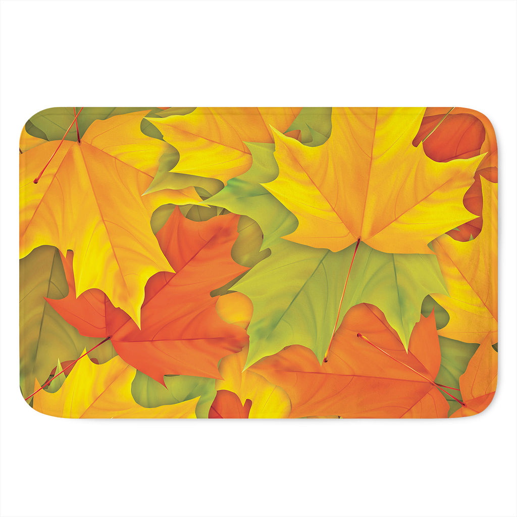 Fall Autumn Maple Leaves Print Indoor Door Mat