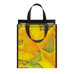 Fall Autumn Maple Leaves Print Insulated Lunch Tote