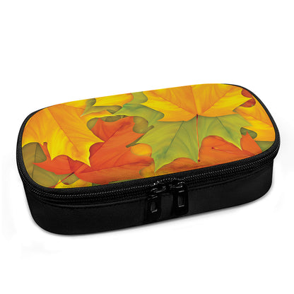 Fall Autumn Maple Leaves Print Insulin Cooler Travel Case