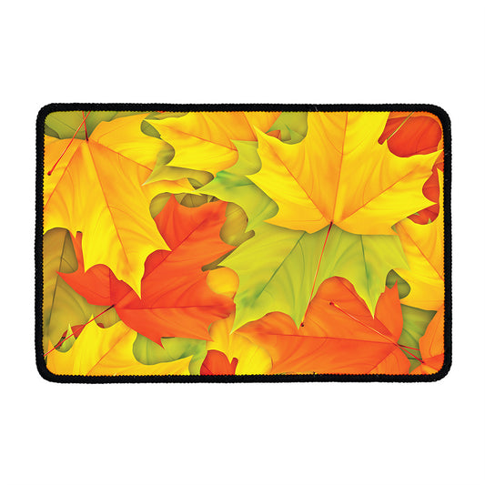 Fall Autumn Maple Leaves Print Kitchen Mat
