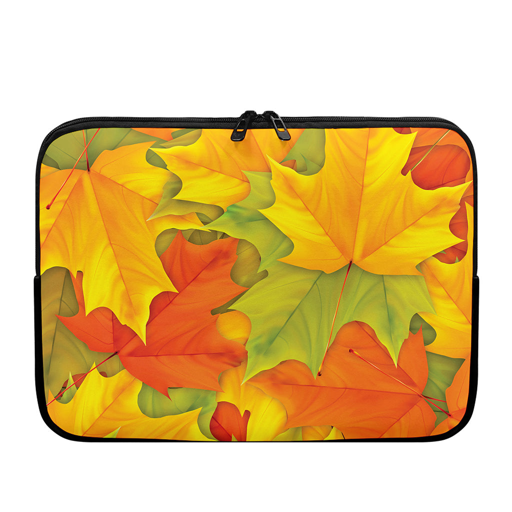 Fall Autumn Maple Leaves Print Laptop Sleeve