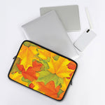 Fall Autumn Maple Leaves Print Laptop Sleeve