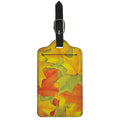 Fall Autumn Maple Leaves Print Luggage Tag