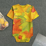 Fall Autumn Maple Leaves Print Men's Bodysuit